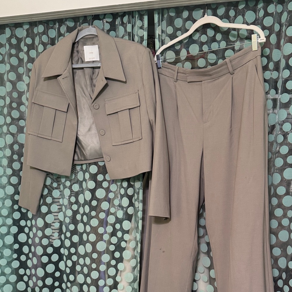 Mango Gray Women's Pantsuit